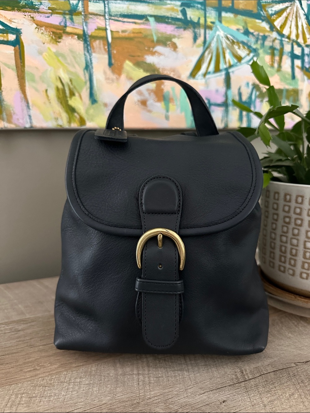 Coach Bantam Bag 4152 Vintage Navy
